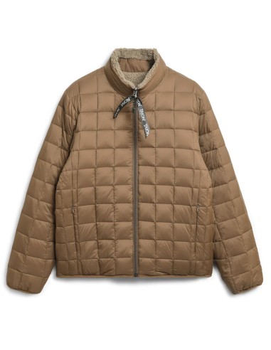 Taion Down x Boa Reversible Jacket L. Brown / Beige basket pas cher