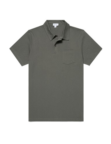 Sunspel Riviera Polo Shirt Khaki vente chaude votre 