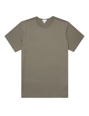 Sunspel Classic T-shirt Khaki en linge