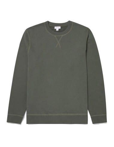 Sunspel Loopback Sweatshirt Khaki Venez acheter