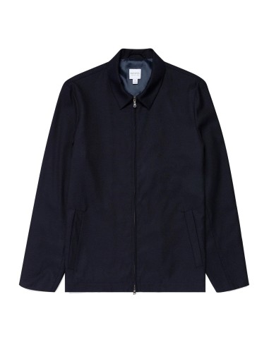 Sunspel Travel Wool Harrington Jacket Navy 2024