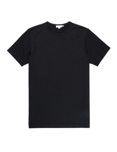 Sunspel Classic Crew T-Shirt Black la livraison gratuite